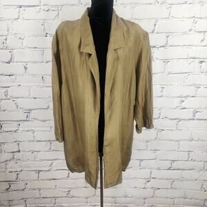 Jessica ltd Blazer Womens 14 100% Silk corpcore Professional minimal classic lux